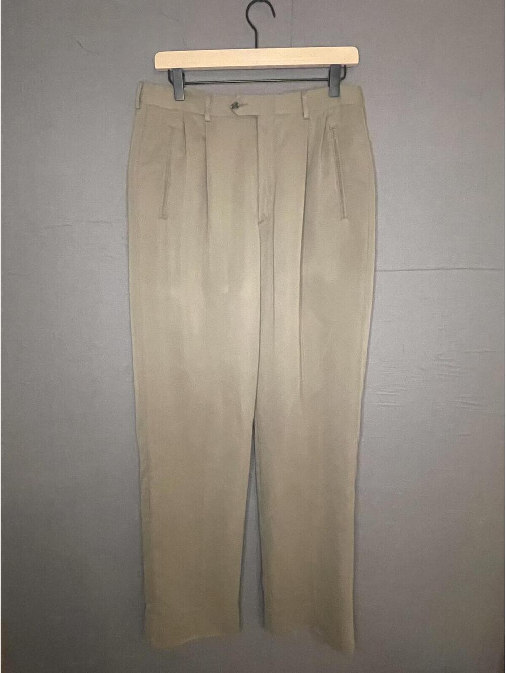Haggar Black Label Mens Pleated Dress Pants Khaki Tan Sz 30x31 Vintage